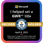 Home microsoft learner badge guinness world record holder